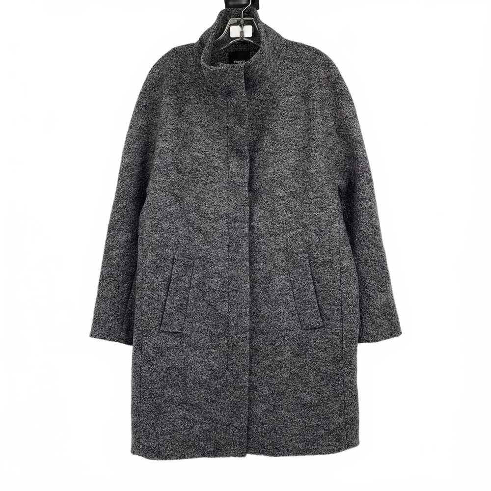 Theory Gray Wool Coat | Women’s Regular M | 100% Wool Outer Shell